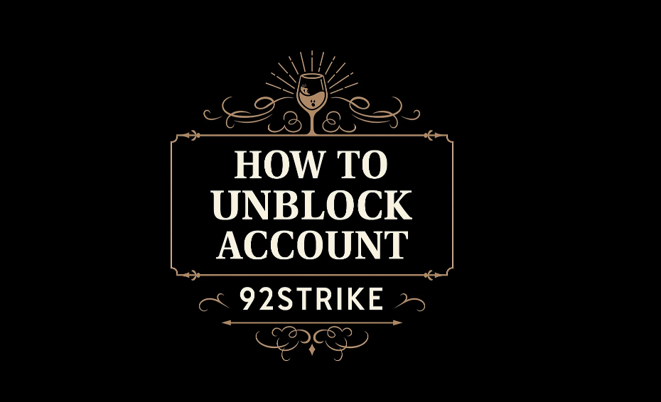 how to unblock account 92Strike